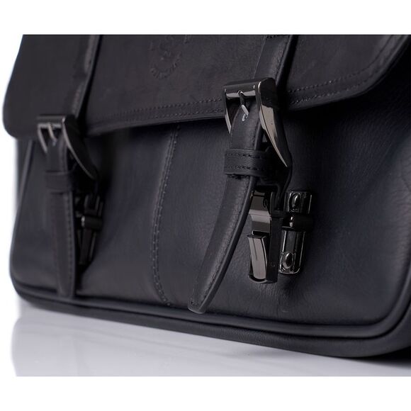 Hammer Anvil Leather Briefcase up to 15.6” Laptop Case Messenger Bag Portfolio - Picture 6 of 8